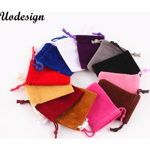 10PCS lot 5*7CM New Arrival Velvet Black Wedding&Festival Gift Bags Pouches Fit Jewelry Decoration&Packaging