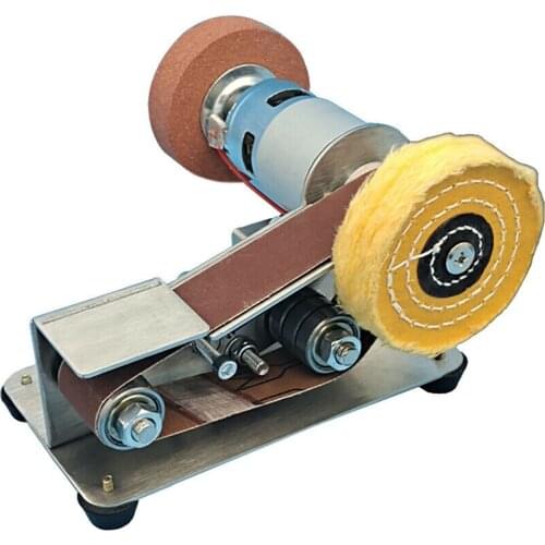 100-240V 50/60Hz Electric Belt Sander Polishing Sharpening Machine Fixed Angle Knife Sharpeners 96W Belt Sander Polisher DIY