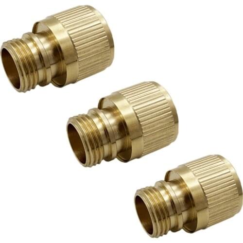 1PC 1/2" 3/4 " Male thread Quick Connector Flow Connector Water Irrigation Fittings Water Gun Hose End Connector