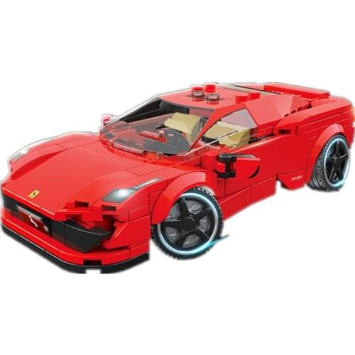 2021 NEW Speed Champion Serise Ferra-Ri 458 Famous Supercar Race Car Sports Building Blocks Bricks Kits Model