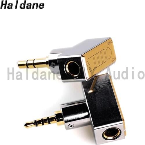 Haldane HIFI DIY 2.5mm Balanced Male to 4.4mm Balanced Female Adapter 3.5mm Stereo Male to 4.4mm Female Connector Adapter