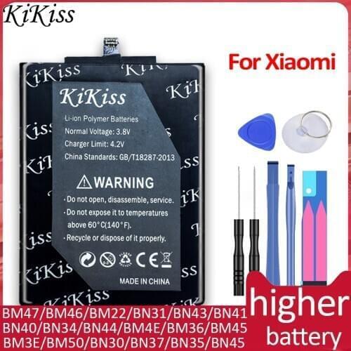 Battery For Xiaomi Redmi Mi Note MAX Mix 5 5S 2 2s 3 A3 4 4C 6 8 9 SE BM22 Mi5 BM36 BM45 BM47 BM48 BM49 BM50 BN31 BN35 BN41 BN45