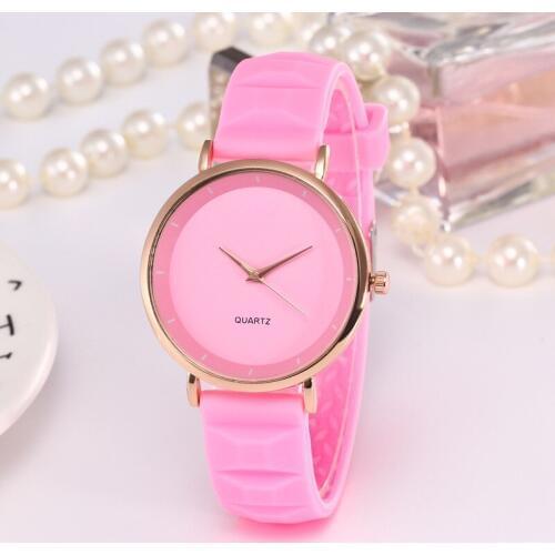 Cute Pink Watches Women Fashion Jelly Silicone Candy Watches Women Casual Girls Watches Quartz relogio masculino relojes dama
