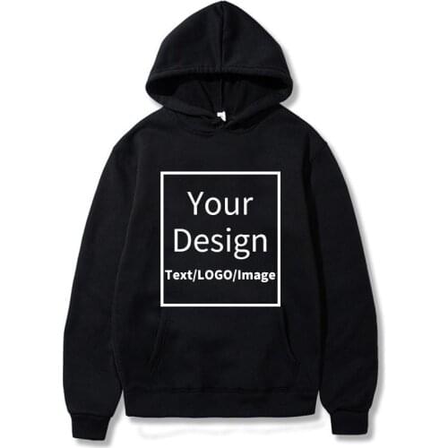 Customized Hoodie Customized Logo Personalized Hoodie Student Casual Custom Printed Text DIY Hoodie XS-3XL