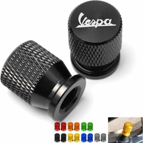 Red Black For Piaggio VESPA Sprint Primara Scooter GTS 300 Super Motorcycle Wheel Tire Valve Caps CNC Aluminum Airtight Covers