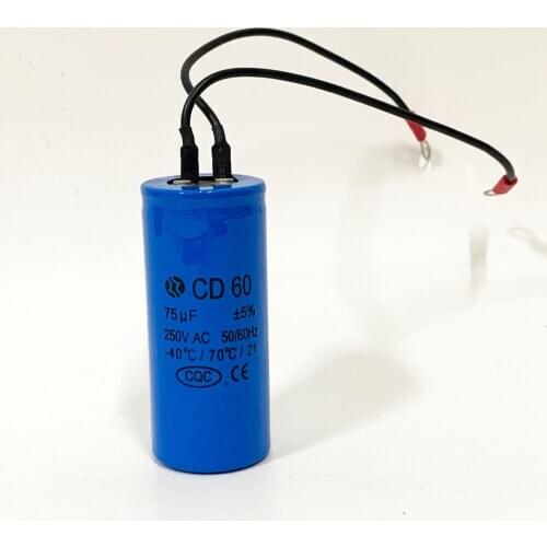 Kiger staring capacitor,CD60 75uf,250V.AC,50Hz