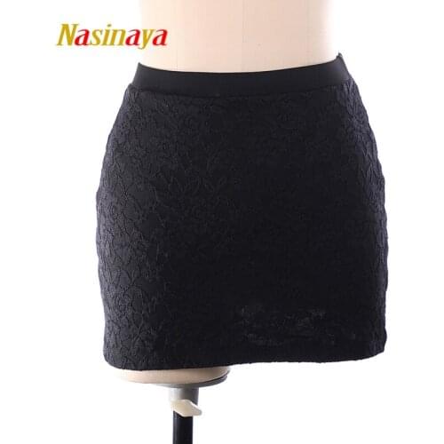 Nasinaya Figure Skating Short Skirt For Girl Kids Women Training Dress Customized Costume Gymnastics Ice Skating Lace