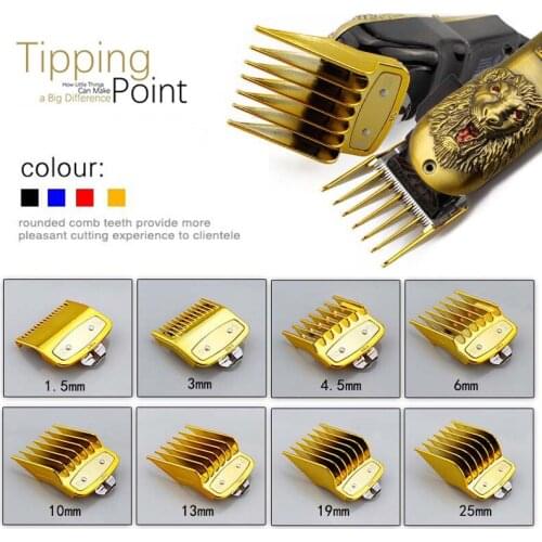 8 pcs/set Universal Professional Hair Clipper Full Size Limit Guide Comb Cutting Guide Comb Trimmer Metal Comb Haircut Tools Set