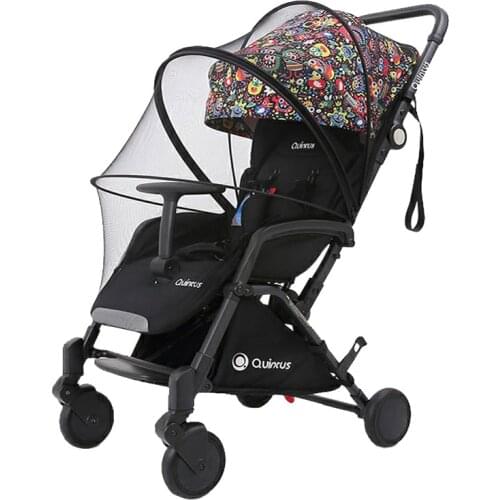 Mosquito Net For Baby Stroller Cradle Bed Crib With Support Rod Double Zipper Baby Accessories For Yoyo Cybex Quintus Trolley