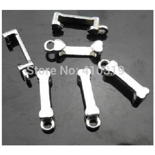Wholesale 100pcs/lot 10mm slide & hang charm Connector clasp diy charms