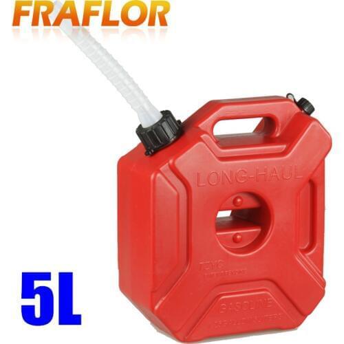 Practical 5L Gasoline Diesel Fuel Tank Can Pack For Offroad SUV ATV Motorcycle Antistatic Spare Plastic Oil Fuel Tank Container