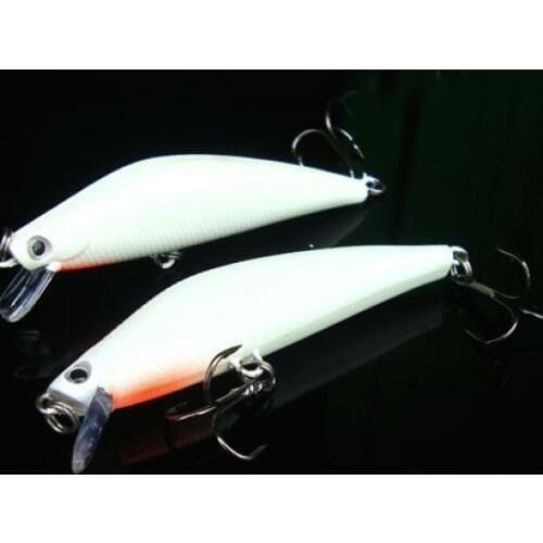Night fishing lure Minnow 8.2cm/8g Bait-artificial luminous minnow hard baits 2pcs for one lot