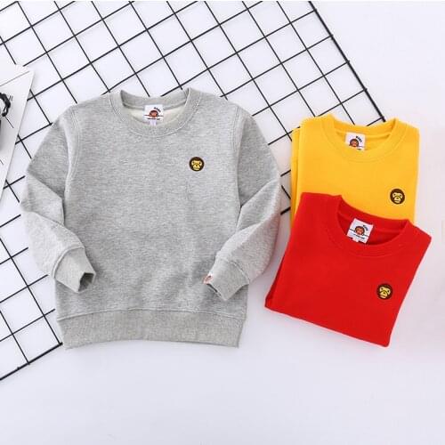 New Kids Boy Girls Cartoon Animal Little Monkey Pullover Hoodie Tops Sweatershirt Hoodies Children Clothes