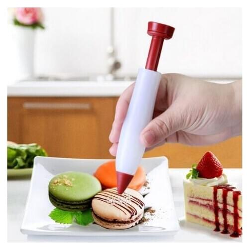 Silicone Food Write Pen Chocolate Decorating tools Cake Mold Cream cup cookie Icing Piping Pastry Nozzles Kitchen Accessorie