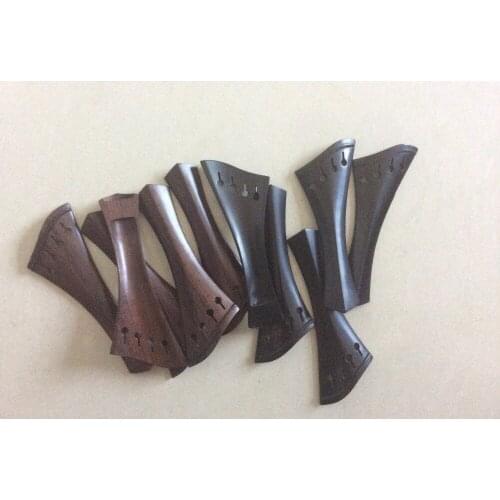 Violin tailpieces 4/4 rose wood and ebony 5 pcs each , total 10 pieces