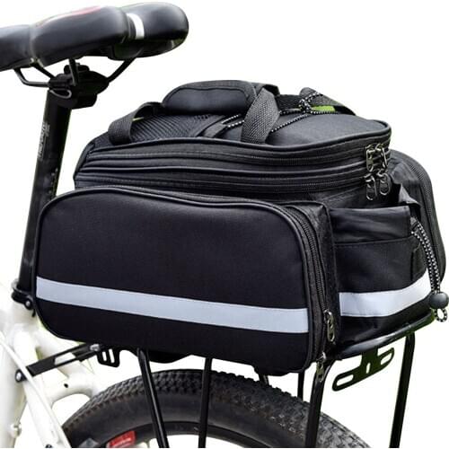 Bike Back Bag Seat Pack Waterproof Non-Slip Mountain BMX MTB Universal Reflective Pockets Bicycle Rode Accessory