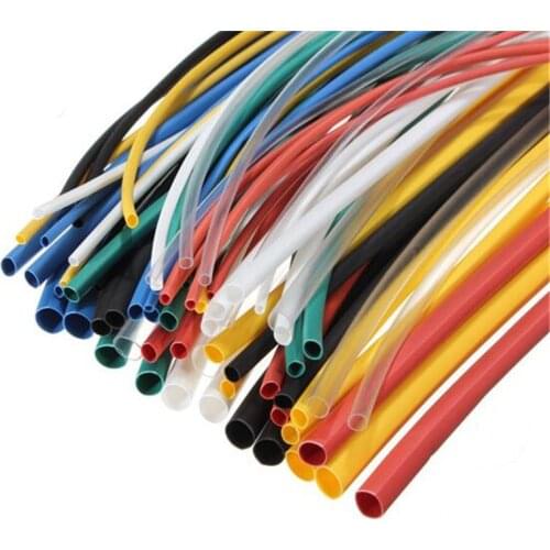 70pcs/Set 20cm 5size 7color Polyolefin Heat Shrink Tube Sleeving Wrap Cable Kit Electric Insulation Sleeve
