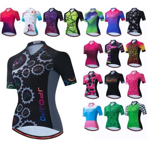 2021 Bike Jersey Women Short Sleeve Cycling Jersey Racing Cycle Shirts Top Cycling Clothing Riding MTB Road Bike clothes wear