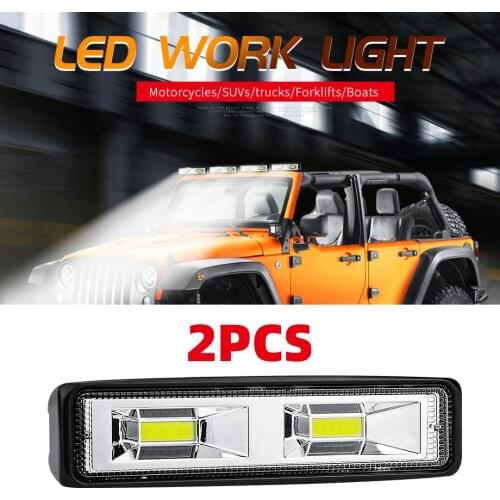 1PCS 12V 48W For SUV ATV Auto Motorcycle Truck Boat Tractor Trailer Offroad LED Work Light Strip Spotlight Car Headlights