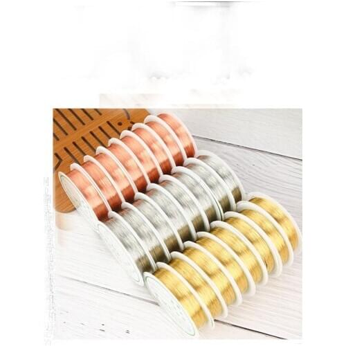 2pcs Copper Wiremeters long Diy deep copper color line jade wholesale Jewelry modeling Bundle fixed