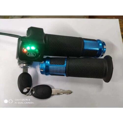 24v36v48v Battery Level/Power/Capacity Indicator+Twist Throttle+Power Lock Electric Scooter Tricycle Bicycle MTB ATV Diy Parts