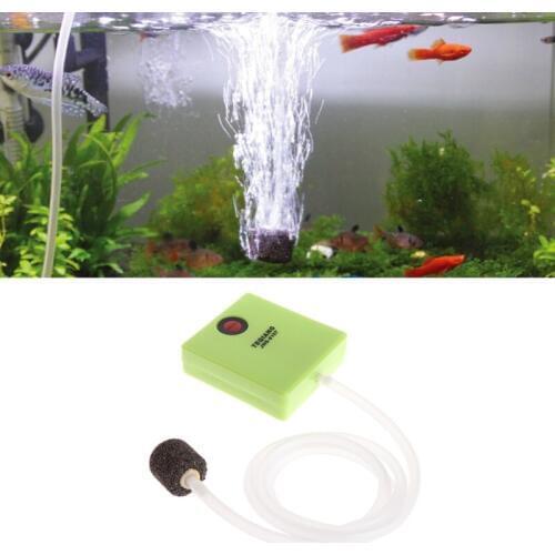 Aquarium Dry Battery Operated Fish Tank Air Pump Aerator Oxygen With Air Stone 090C for aquarium