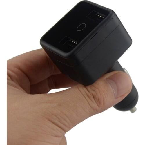HVT001 Car GPS Tracker Locator Dual USB Car Charger Real Time Tracking Device SOS Voice Monitoring Mini GPS Mobile App Tracking