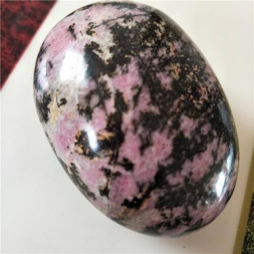 Large size top quality high polished red pink tourmaline palm stone free form stone red tourmaline for crystal healing 250g