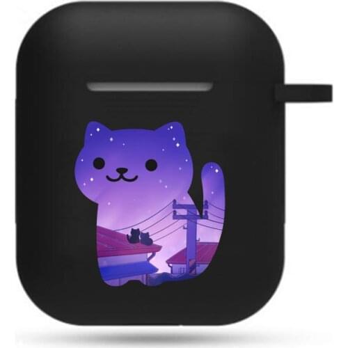 Japan Cartoon Neko Atsume Earphone Cover Case Apple AirPods 2 1 Soft Silicone wireless Bluetooth Protective Earphone Case