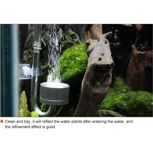 CO2 Atomizer Bubble Diffuser Aluminum Alloy CO2 Reactor Regulator for Aquarium Planted Tank TS2