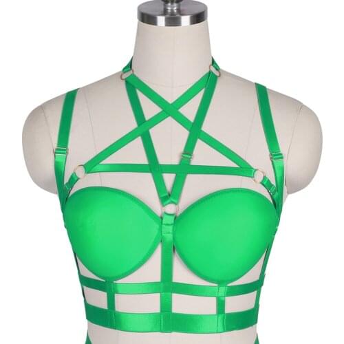Erotic Lingerie Costumes Garter Strap Belt Bdsm Womens Lingerie Cosplay Sexy Cage Bra Body Harness Harajuku Stockings Bondage