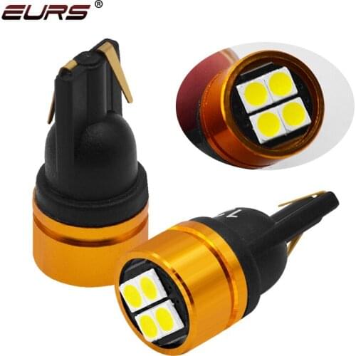 EURS 2PCS T10 Led Clearance Light 194 168 W5W Canbus 6000k Led License Plate Light Erorr Free Car Reading Lamp DC12V White