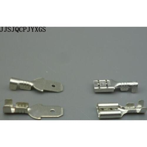 JJSJQCPJYXGS 5000sets 4.8mm Crimp Terminal Male Female Spade Connector Crimping Cold press terminal