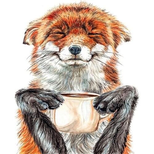 《Lecherous Yellow Dog》 picture painting by numbers home decor birthday present quadros decorativos