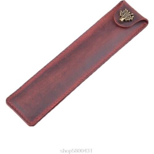 Leather Pen Holder Color Options Fountain Pen Pouch Pencil Holder Handmade Ballpoint Pen Protective Sleeve Cover N27 20 Dropship
