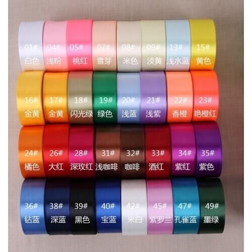 1-1/2'' 40MM Cheap Silk Satin Ribbon For Wedding Party Decoration Invitation Card Gift Wrapping 22Meters A