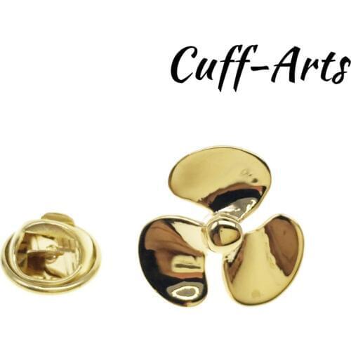 Brooch Lapel Pin For Men Pins and Brooches Ships Propeller Lapel Pin Badge Jewelry Broche PIN de la solapa By Cuffarts P10269