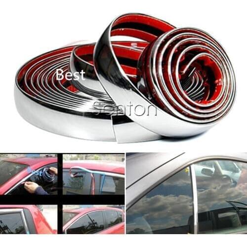 Car Stickers Chrome Decor Strip For Peugeot 307 206 308 407 207 2008 3008 508 406 208 Buick Fiat 500 Punto Stilo Accessories