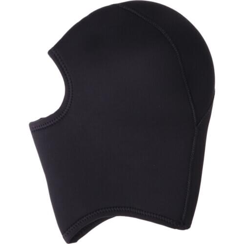 Neoprene Wetsuit Diving Hood Thermal 5MM Water Sports Cap for Men Black