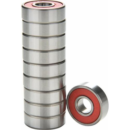 10PCS Red ABEC 9 Stainless Steel Bearings High Performance Roller Skate Scooter Skateboard Wheel Bearings