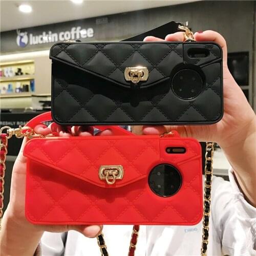 Portable Soft Silicone Protective Case for Huawei P30 P40 Pro Case Can Accommodate Change Mounted Case for Mate 30 30 Pro