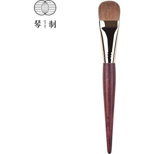 QINZHI Professional Handmade Make Up Brush 257 Flat Foundation BB Cream Brush Soft Resilient Weasel Hair Makeup Brushes