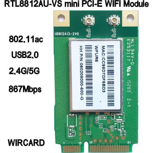 RTL8812AU-VS WFUR6 1200Mbps dual band 2.4GHz+5GHz Wireless-n 802.11AC USB WIFI Card