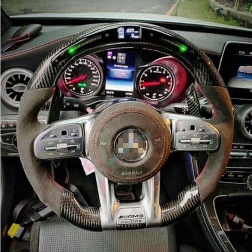 For Mercedes-benz A C E G S R Class 100% Real Carbon Fiber Steering Wheel To New AMG Model
