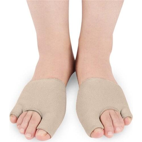 S L Code 1 Pair U-shaped Screw Foot Cover Toe Valgus Corrector Socks Front Foot Pad Half Sleeve Socks Toe Correction Pad