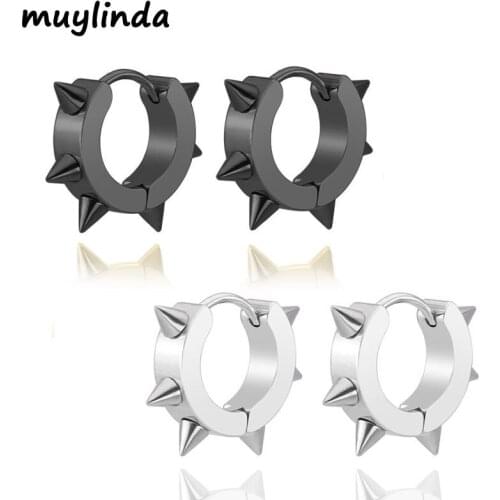 Special Offer Promotion Round Spike Anti-allergic Ear Buckle Stainless Steel Fashion Stud Earrings Women Men