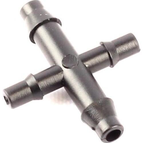 50/100pcs 4/7mm To 3/5mm 4-Ways Garden Hose Barbed Connectors Gardening Trickle Irrigation System Pipe Splitters Fittings