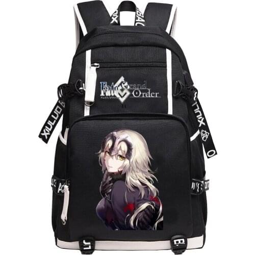 Fate stay night Anime Bag saber Joan of Arc School bag Student backpack Fashion leisure creative personalized computer bag