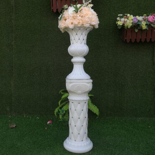 Wedding Roman column led the new silk flower flower pot flower holder wedding props wedding supplies new opening flower basket c