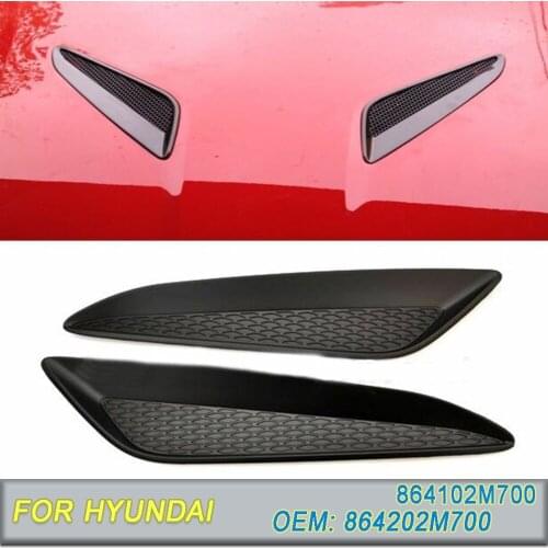 For Hyundai 2013-2016 Genesis Coupe Hood Vent Grille (2PC) 864102M700 864202M700